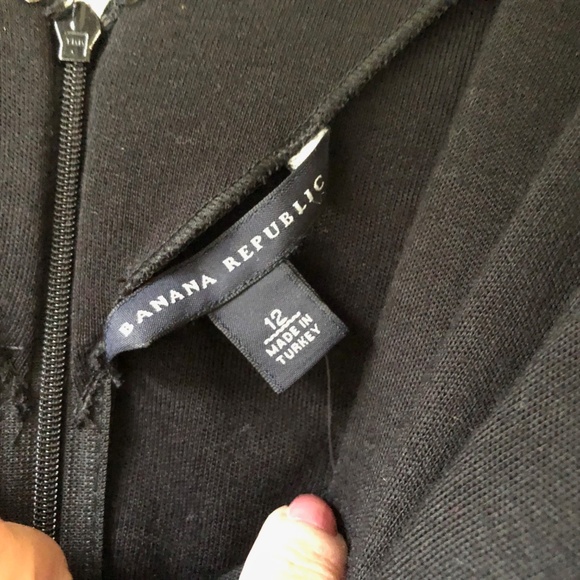 Banana Republic Dress Black Size 12 NEW Wool Blend - Picture 4 of 7